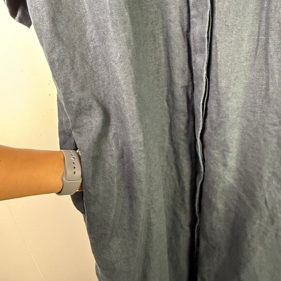 COS Black Oversized Relaxed Linen Dress - Picture 7 of 11